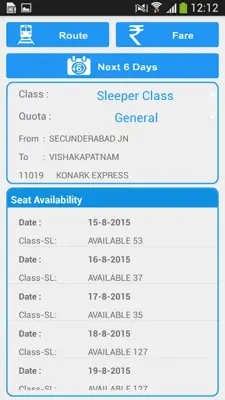 Rail Enquiry android App screenshot 10